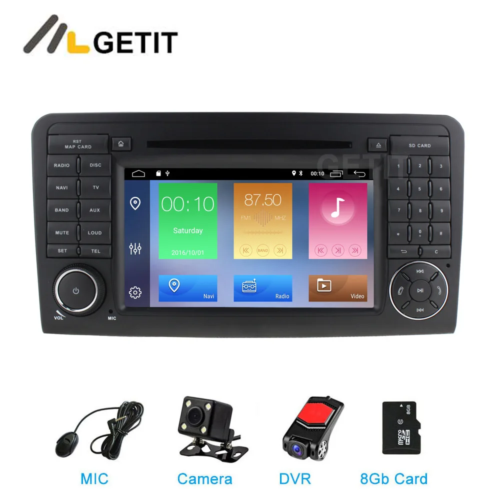 DSP Android 9 Автомобильный DVD стерео плеер радио GPS для Mercedes/Benz GL ML CLASS W164 ML350 ML500 X164