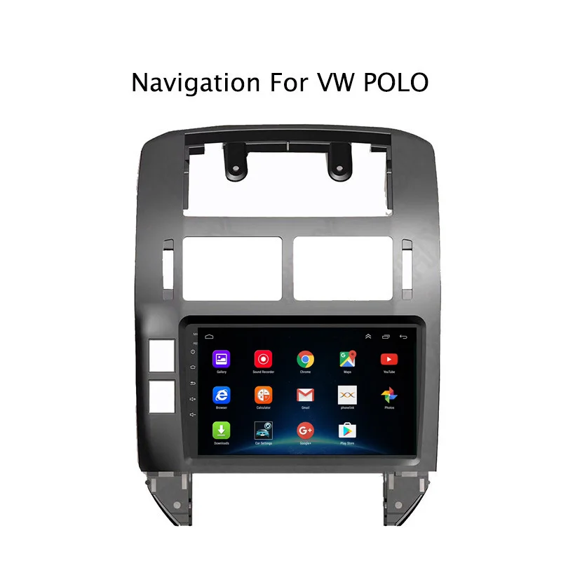 Clearance 9Inch Android 8.1 Car DVD GPS Navigation Player For VW Polo 2004-2010 4G LTE with SIM Card Slot 2DIN Car Radio Stereo 1
