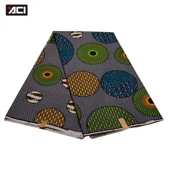 

ACI New Fashion Veritable Wax African Ankara Fabrics 6 Yards Veritable Wax African Printed Fabric Nigeria Batik Wax For Dresses