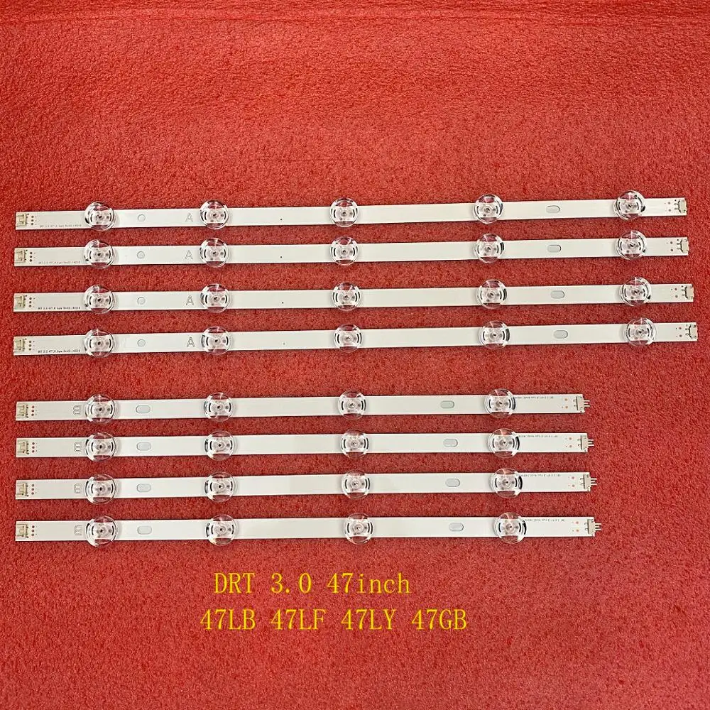 

8 PCS/set LED strip for LG 47LB6520 47LB563V 47LB561V 47LB5610 47LB582V 47LB5820 47LB5500 47LB550B 47LY330C 47LB585V 47LB650V