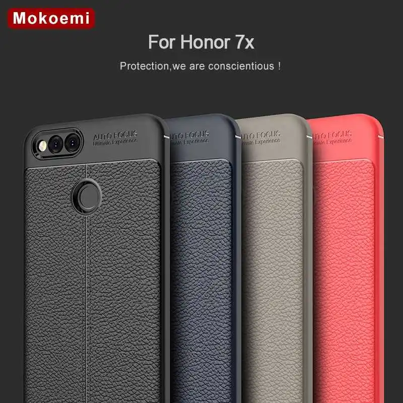 

Mokoemi Lichee Pattern Shock Proof Soft 5.93"For Huawei Honor 7X Case For Huawei Honor 7X Cell Phone Case Cover