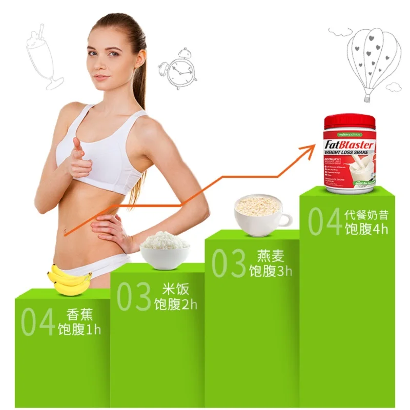 Австралийский экстракт FATBLASTER для похудения 430 г ваниль 30% меньше сахара закуска