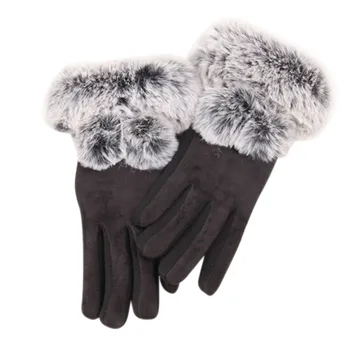 

1Pair Women Gloves Fashion News Winter Touch Screen gloves Women soft StylishWinter Warm Screen Riding Drove Gloves for Women