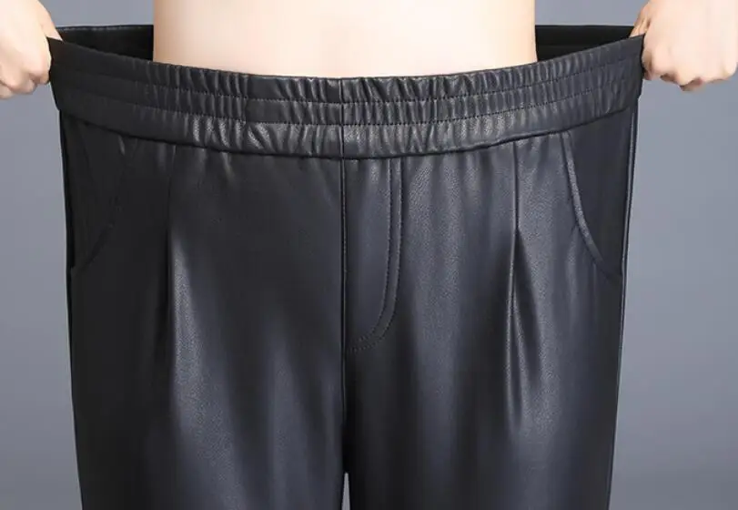 S-4XL хит весенние женские новые модные обтягивающие и эластичные штаны с высокой талией плюс бархатные штаны