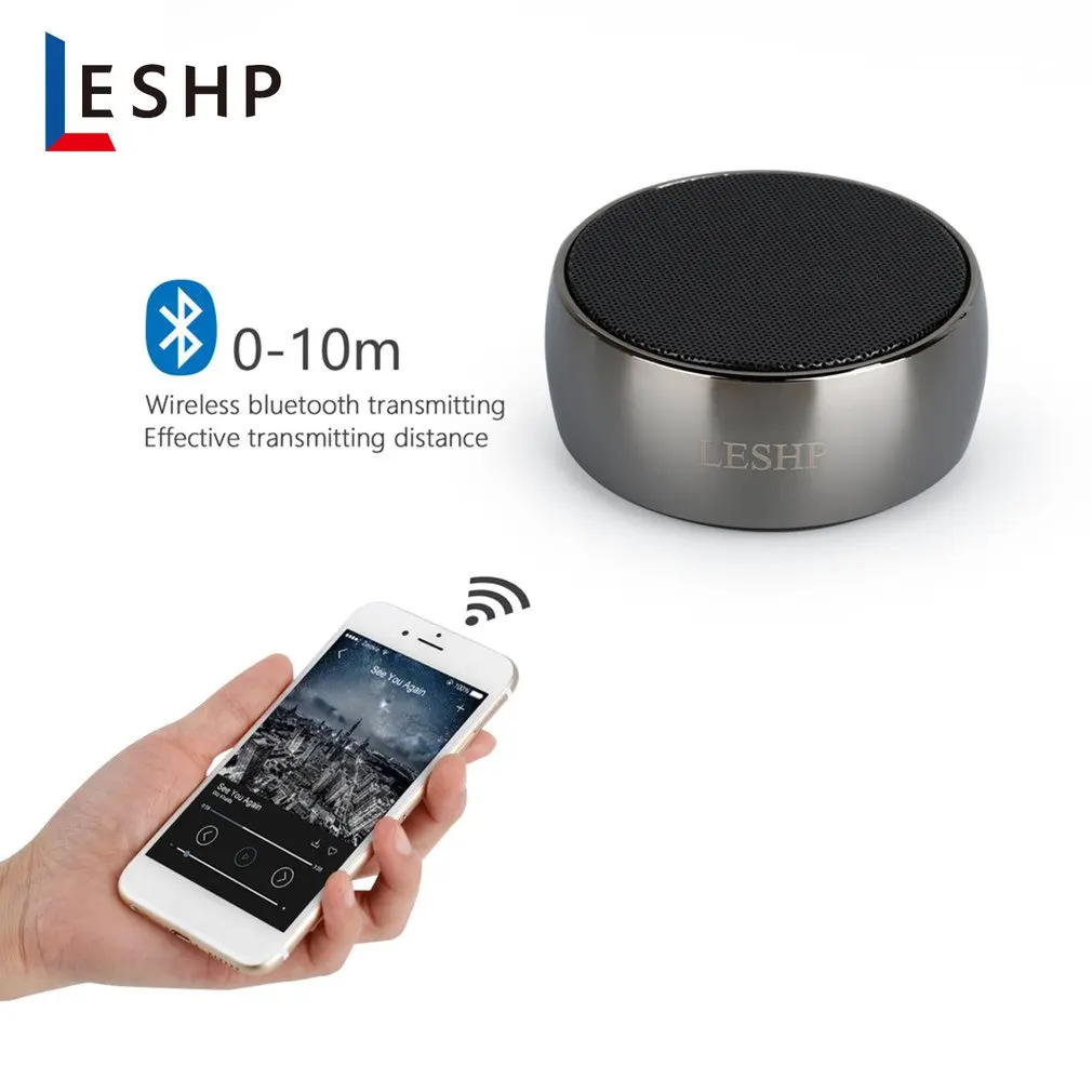 LESHP Bluetooth динамик мини беспроводной громкий динамик трещина TF USB Сабвуфер bluetooth динамик s mp3 стерео аудио музыкальный плеер