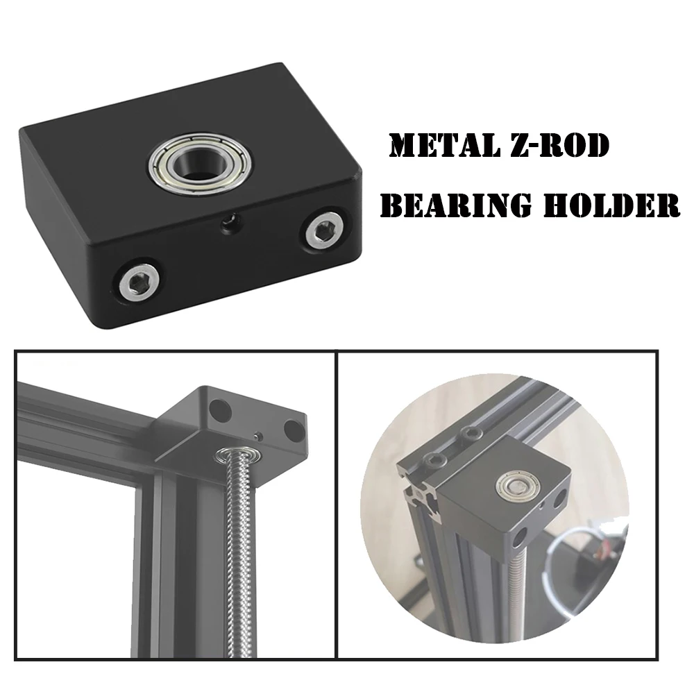 Top-Mount Z-Rod-Bearing-Holder Z-Axis Leadscrew Upgrade 3d-Printer Aluminum CR-10/CR-10S