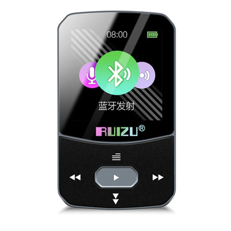 Новое поступление оригинальный спортивный MP3 плеер RUIZU X52 с Bluetooth 8 ГБ мини клипса