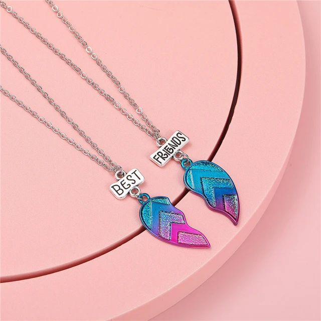 MJartoria Kids BFF Necklaces for 2 Split Heart Palestine | Ubuy