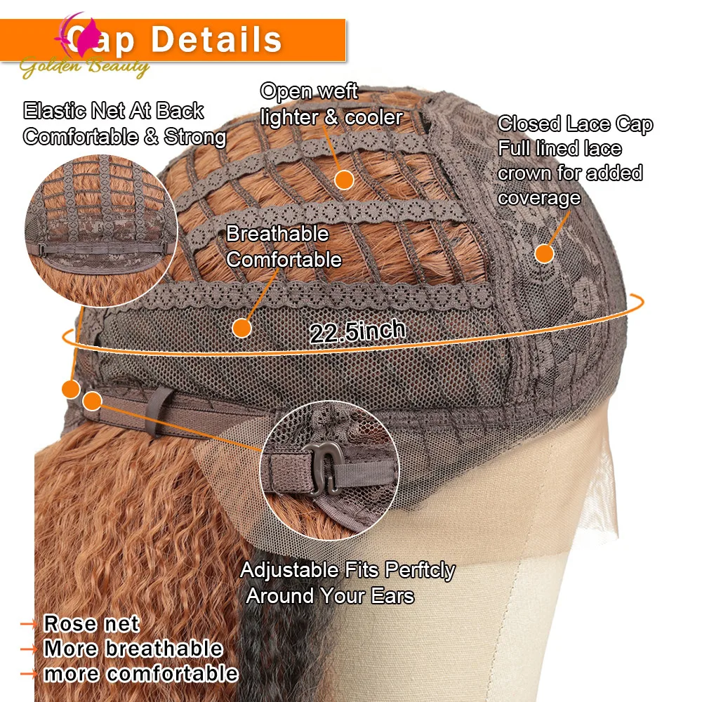 Золотой красота 28 дюймов длинные афро кудрявые прямые парики синтетические волосы Yaki прямой парик жаропрочные для женщин
