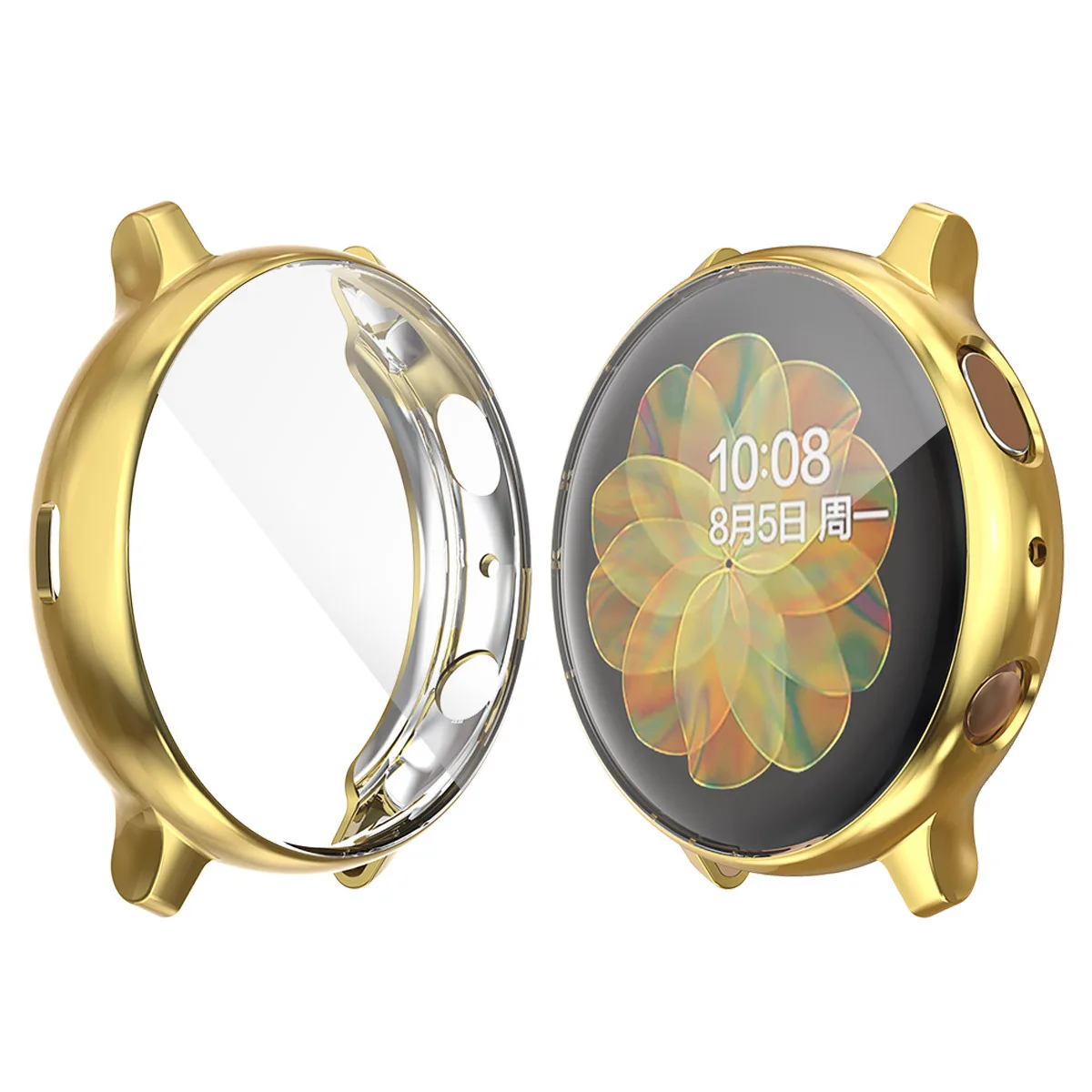 Чехол для samsung Galaxy Watch Active 2, ТПУ, защита экрана, устойчивая к царапинам, защитный чехол для Galaxy Watch Active 2, 40 мм - Цвет: Gold