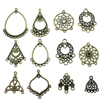 

10pcs Dreamcatcher Antique Bronze Color Earring Connector Charms Pendants For Jewelry Making Charms Charms