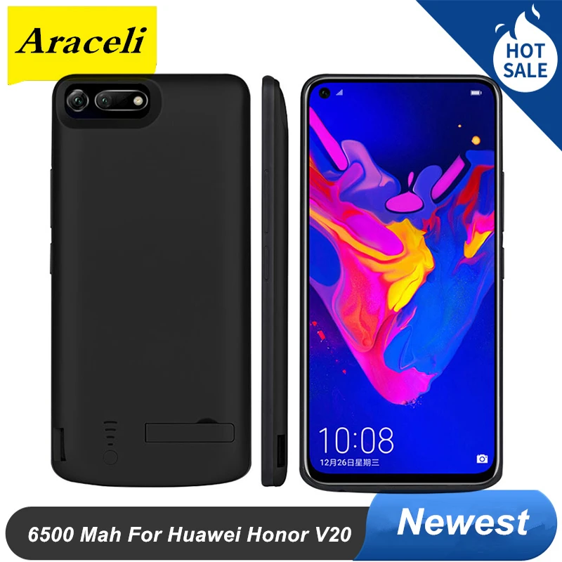 Чехол для аккумулятора Huawei honor V20 6500 мАч Внешнее зарядное устройство чехол Honor |