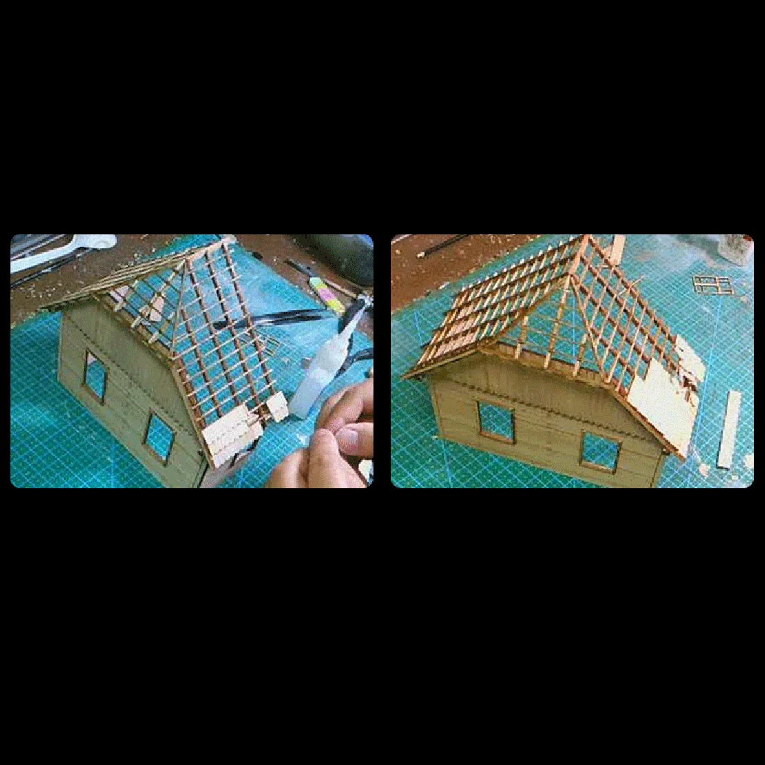1/35 Сделай Сам песочный стол платформа сцена сборка модель здания Декор-Европейский деревянный домик битва повреждения версия