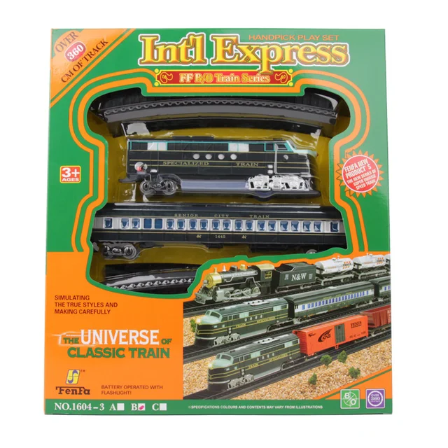 Electric Train Rail Car Track Toy Set Simulation Railway Model Children's Train High-speed Rail Boy Toy 5