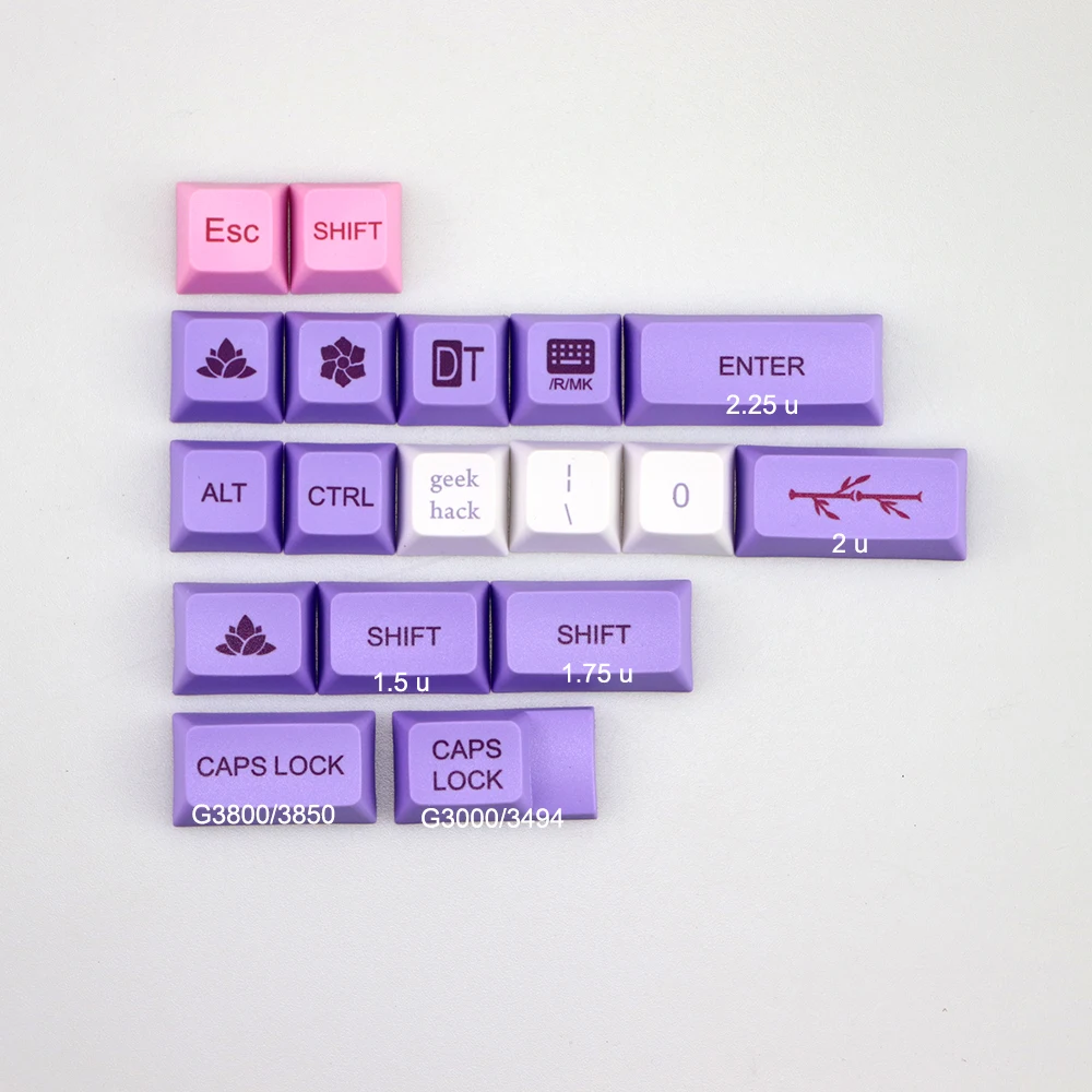 Keycap PBT xdas с 122 клавишами толстый профиль колпачки для механической клавиатуры 61 87