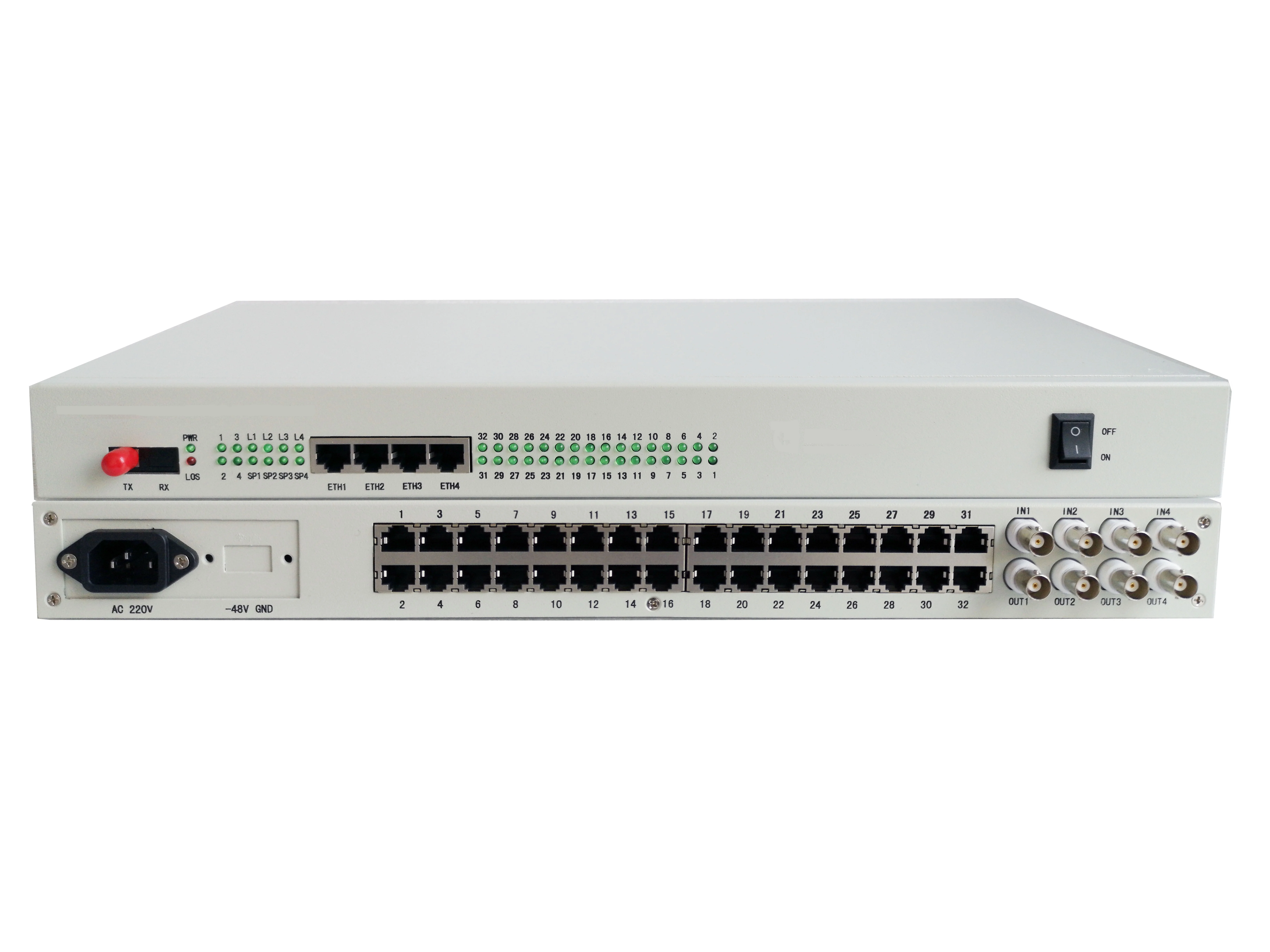 Emux10030s Integrated Service Optic Access Equipment 1port Sc+4e1+4fe