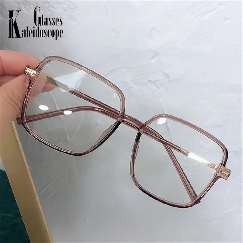 

Anti-blue Light Glasses Frame Square TR90 Large Black Frame Men Women Anti Blue-ray Spectascle Frames Eyewears Accessories