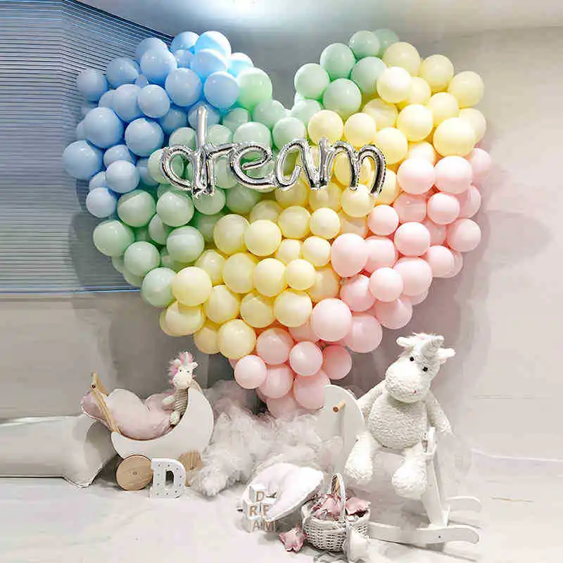 5-дюймовый резиновые воздушные шары мгновенной проявки Macaroon Цвет с конфетами День рождения свадьба брак дом декоративная Amazon