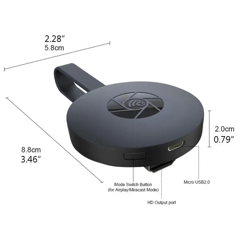 Mirascreen Цифровой HDMI медиа видео стример AnyCast зеркало ТВ палка Wifi ключ M5TB