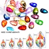 6 Sizes Colorful Teardrop Crystal AB Glass Sew On Rhinestones With Holes Flatback Red Sewing Rhinestones For Wedding Dress B0153 ► Photo 3/6