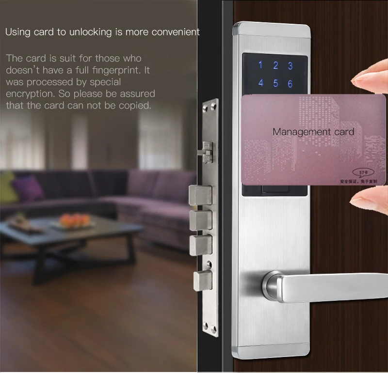 KPIOCCOK безопасность электронный дверной замок умный сенсорный экран замок цифровой код клавиатуры приложение wifi Противоугонный Пароль
