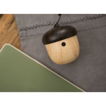 

Hot Sale J2 Wooden Nut Wireless Mini Bluetooth Speaker Stereo Sound Bag Pendant