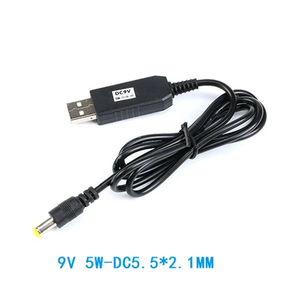 USB повышающий кабель USB DC 5 В к DC 9 в DC 12 В Повышающий Модуль повышающий преобразователь адаптер кабель 5 Вт 8 Вт 3,5*1,35/5,5*2,1 мм разъем - Цвет: As show