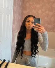 Mishell 30 32 34 extensiones de pelo ondulado malasio ondulado de 40 pulgadas con extensiones de cabello humano Frontal con cierre, extensión de cabello Remy