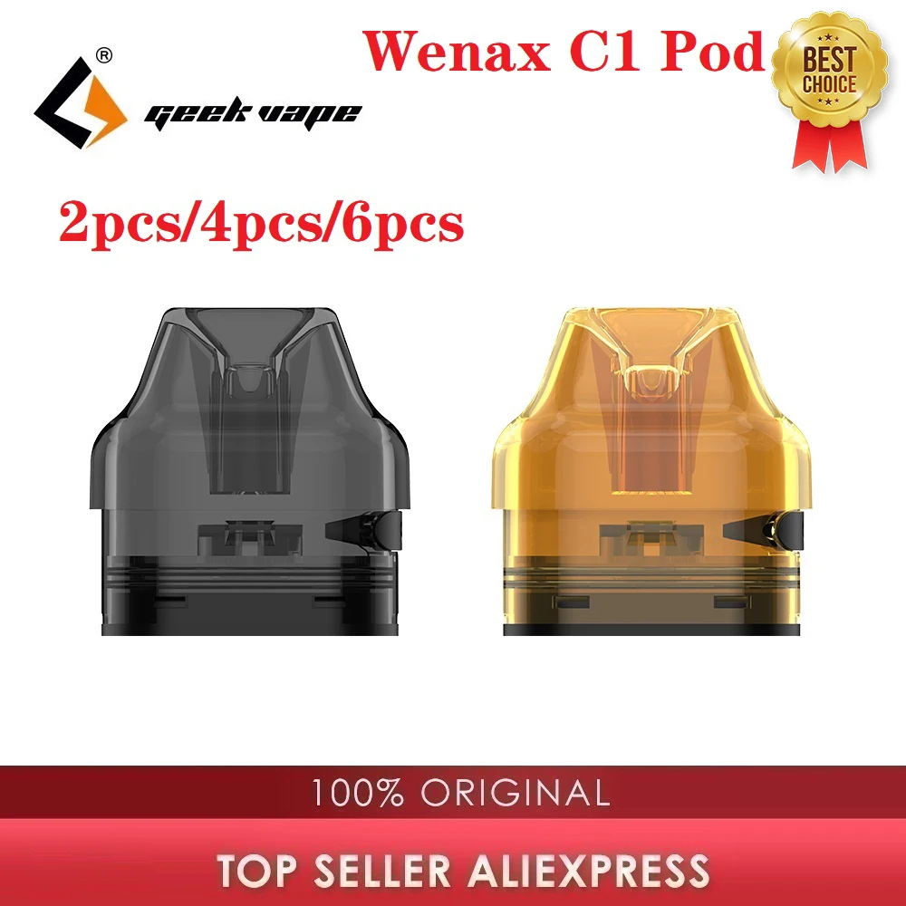 2 шт./4 шт./6 шт. оригинальный атомайзер Geekvape Wenax C1 Pod емкостью 3 мл для комплекта с