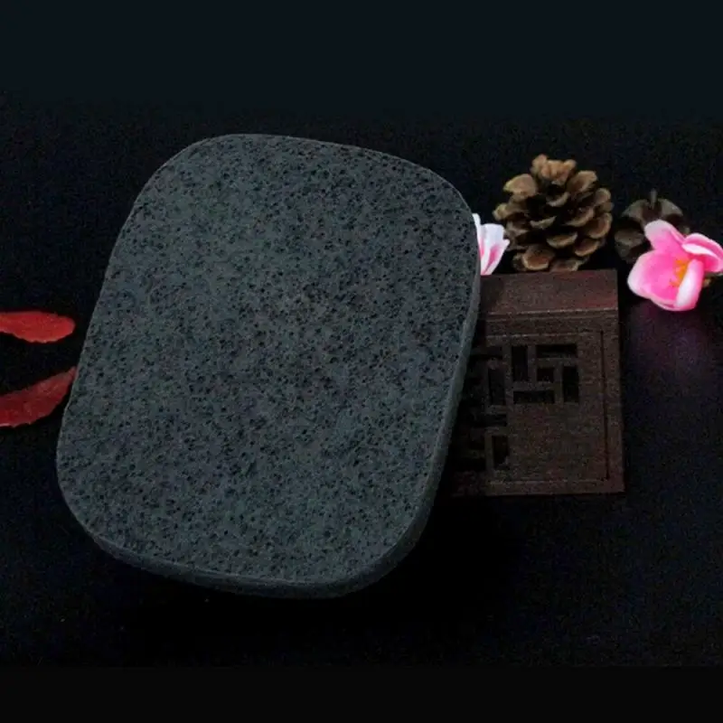 

Pure Natural Black Bamboo Charcoal Velvet Wash Face Flutter Exfoliator Cleansing Sponge Puff No residue Face Clean Washing Spong