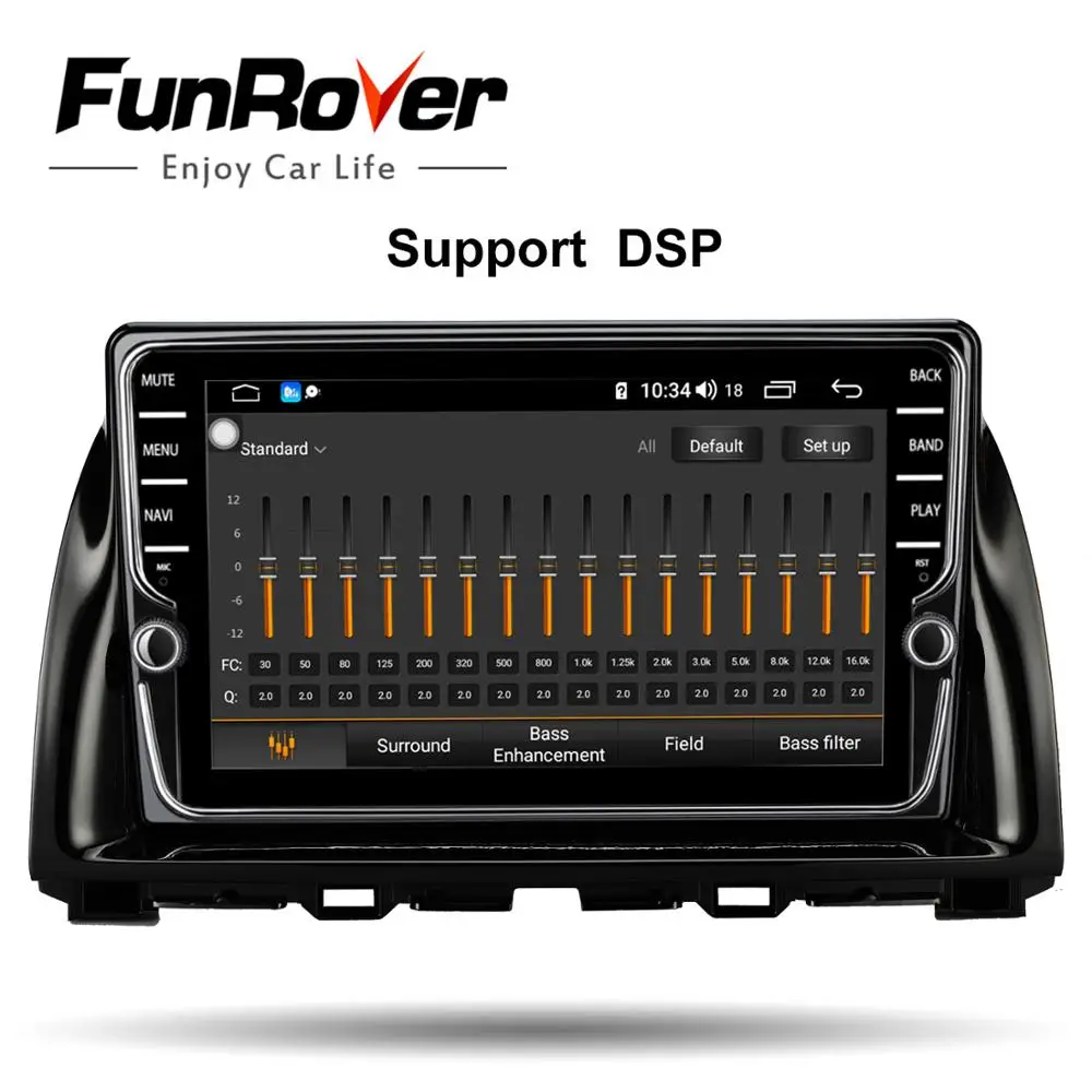 Funrover 2 din 8 ядер android 9 0 автомобильный dvd мультимедийный плеер для Mazda CX 5 2013 2016 Радио