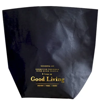 

Washable Kraft Paper Storage Bag Unbreakable Plants Grow Paper Sundries Food Storage Waterproof Bags Organizer for Home