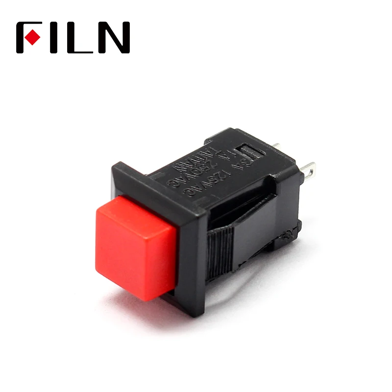 Plastic 10.5mm Square Push Button Switch For Car Modification Light Automatic Lock 250v 1A Sell At A Loss USA (3)