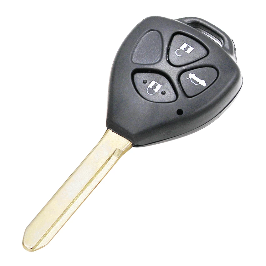 10 шт./лот 3 кнопки дистанционного ключа оболочки чехол Брелок для Toyota Corolla Camry Auris TOY47 uncut blade