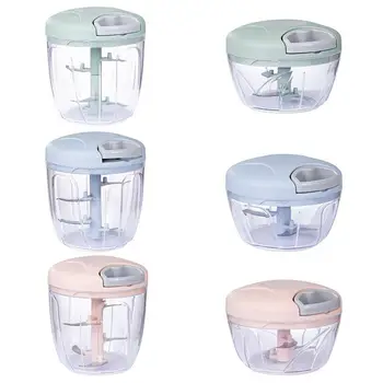 

1 Set Manual Fruit Vegetable Meat Chopper Multifunctional Shredder Hand Pull Tools Gadget Dumpling Food Kitchen Grinder Cut O5N0