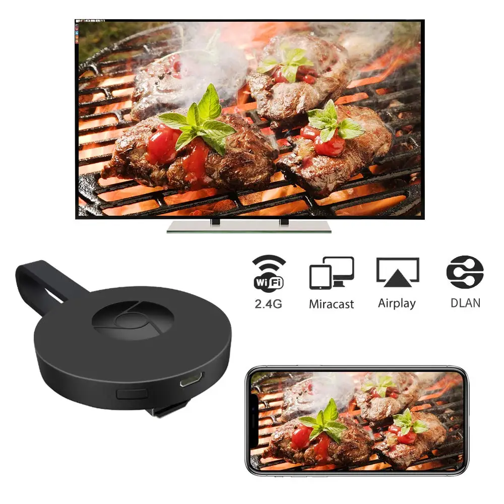 2,4G 1080P беспроводной HDMI Wifi Дисплей ТВ палка приемник ключ Google Home Mirascreen Miracast Airplay EZMira для iOS Android PC
