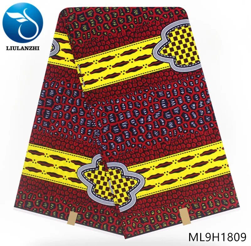 Воск liulanzhi африканская ткань Специальное предложение нигерийская настоящая восковая ткань хлопок батик ткань для женщин платье ML9H1790-ML9H1819 - Цвет: ML9H1809
