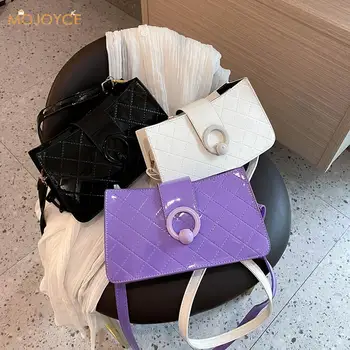 

Portable Women Shoulder Bag Lattice Pattern PU Handbags Lady Party Daily Purse Fashion Exquisite Shopping Bag