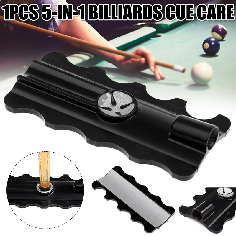 3 in 1 Snooker Pool Cue Tip Shaper Tool Pool Billiards Tapper Scuffer Repair Kit 