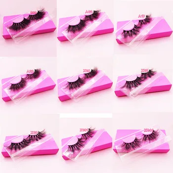 

Fluffy 5D Mink Eye Lashes 25mm False Eyelashes Thick Long 5D mink lashes 25mm super long false eyelashes thick natural look