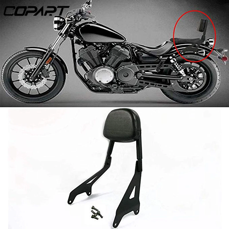 Motorcycle Rear Passenger Sissy Bar Backrest Rack Fit for Yamaha Bolt