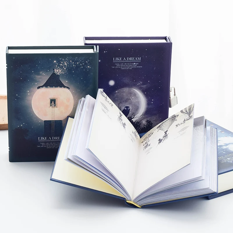Creative color pages with lock notebook Creative color pages with lock notebook