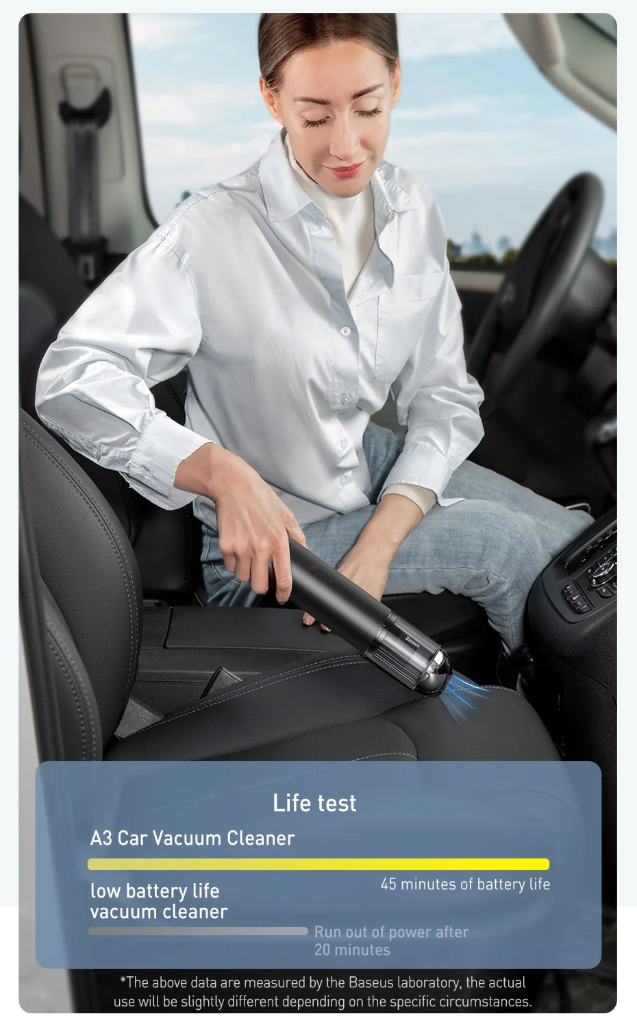 Baseus A3 Car Handy Vacuum Cleaner