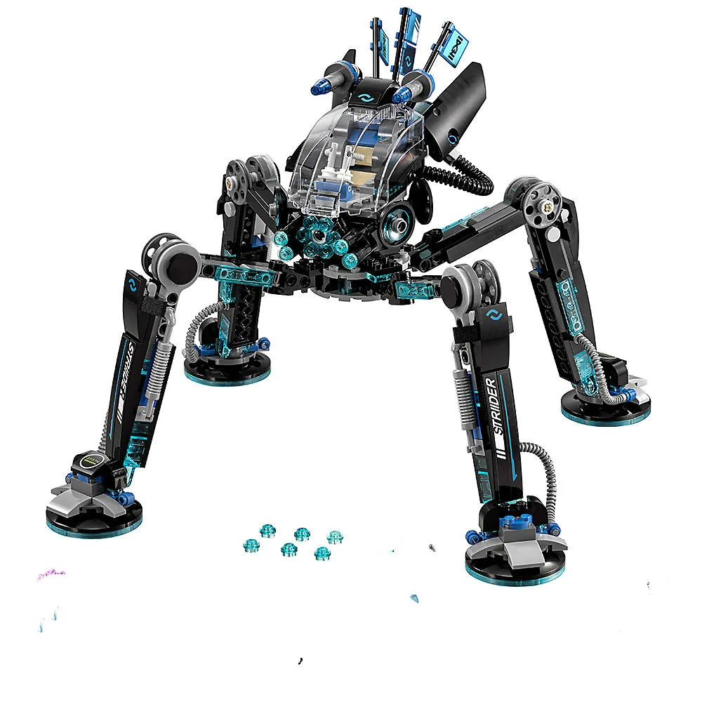 

legoinglys 538pcs NEW Ninjagoe Water fighter armor Striders Water Skipper Measurer Mech Robot Building Block Brick Toys for Gift