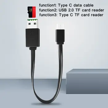 

3in1 USB 2.0 Type C Micro SD TF Card Reader Adapter Data Cable For Xiaomi Mi 9 8 Samsung S10 S9 Note 9 Oneplus Huawei PC Laptop