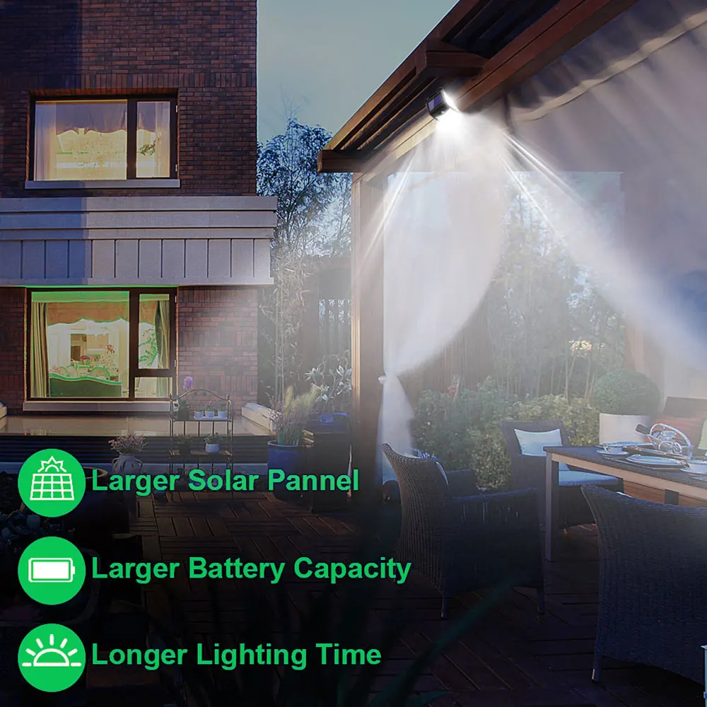 solar led street light 400 Solar LED Light Outdoor Solar Light 3 Modes Solar Lamp with Motion Sensor Light Waterproof Sunlight Street Lamp for Garden solar lights