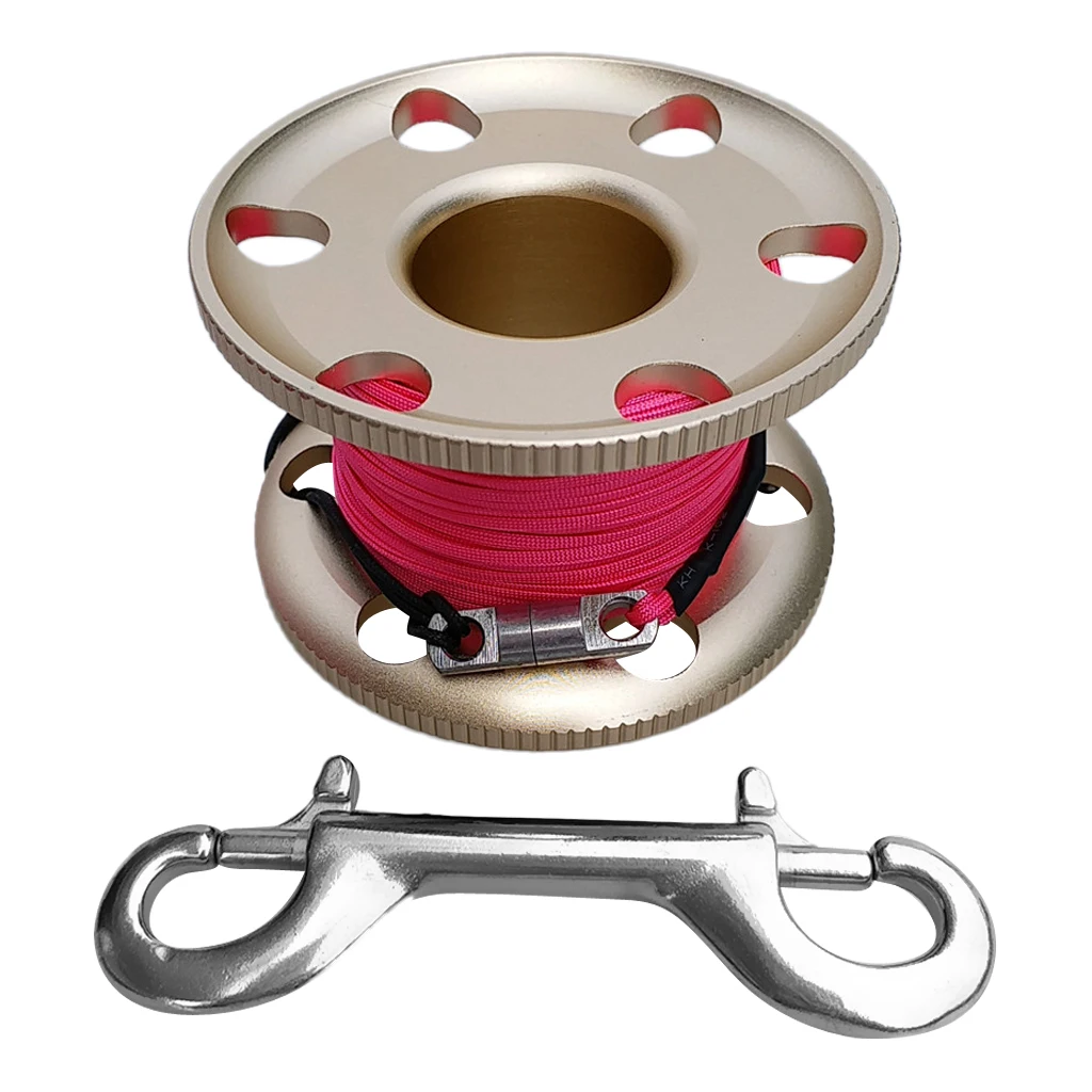 Lightweight Scuba Diving Finger Spool Reel and Replacement 50m/164ft 100ft 30m /20m/66ft Strong Strength Line