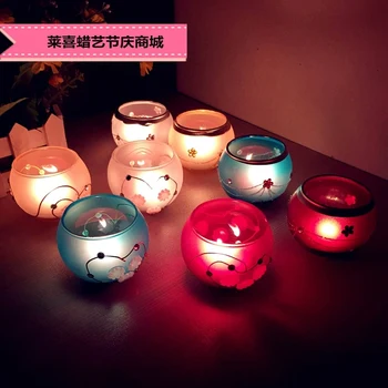 

Romantic Glass Candlestick Holders Dinner Wedding Vintage Pillar Candle Holders Set Small Luxury Porta Velas Decoration AB50ZT