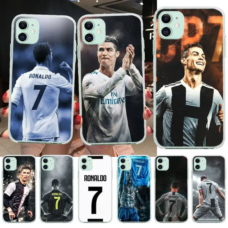 

YJZFDYRM CR7 Cristiano Ronaldo Soft Phone Case Capa for iPhone 11 pro XS MAX 8 7 6 6S Plus X 5S SE 2020 XR cover