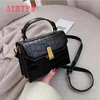 

Small Stone Pattern Pu Leather Crossbody Bags For Women 2019 Fashion Shoulder Messenger Bag Female Totes Handbags B624